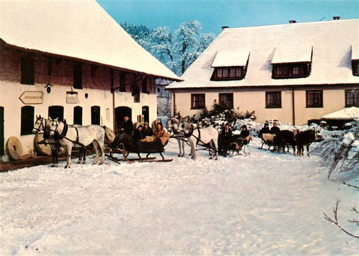 Eigeltingen Hotel Restaurant Zur Lochmuehle Pferdeschlitten