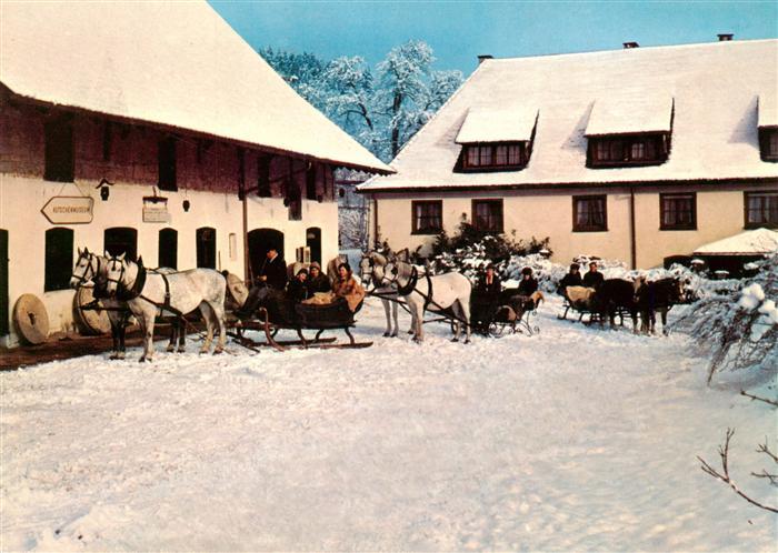 Eigeltingen Hotel Restaurant Zur Lochmuehle Pferdeschlitten