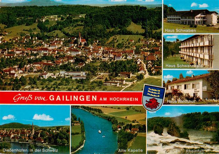 Gailingen Singen BW Fliegeraufnahme Diessenhofen Alte Kapelle Haus Schwaben Haus