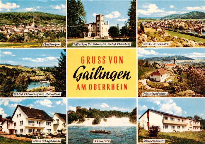 Gailingen Singen BW Panorama Kliniken Dr Schmieder Schloss Rheinburg Schweiz Alp