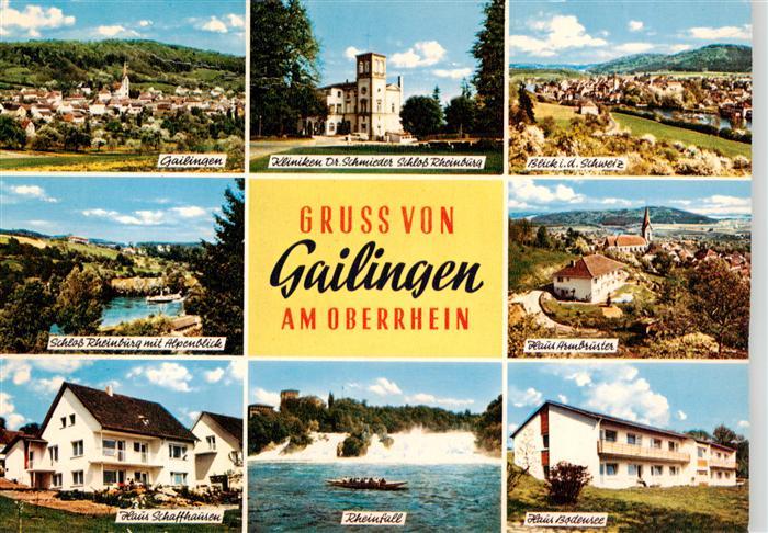 Gailingen Singen BW Panorama Kliniken Dr Schmieder Schloss Rheinburg Schweiz Alp