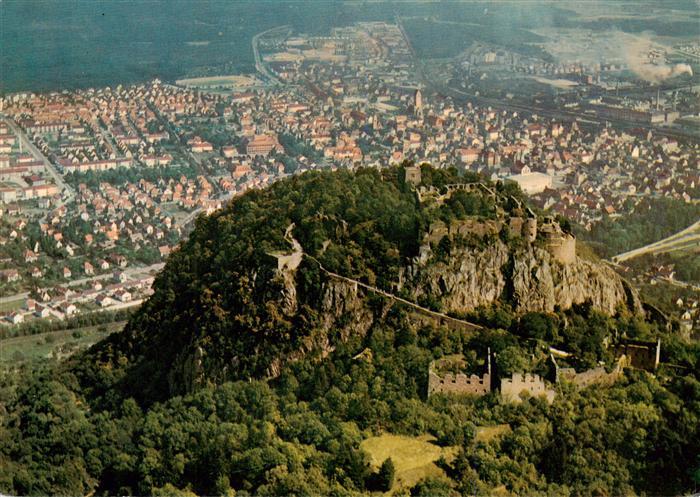 Singen Hohentwiel Fliegeraufnahme mit Festungsruine