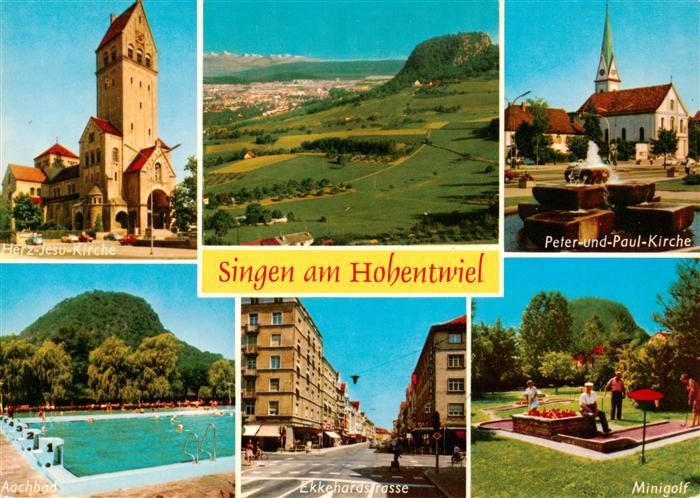 Singen Hohentwiel Herz Jesu Kirche Peter und Paul Kirche Aachbad Ekkehardstrasse