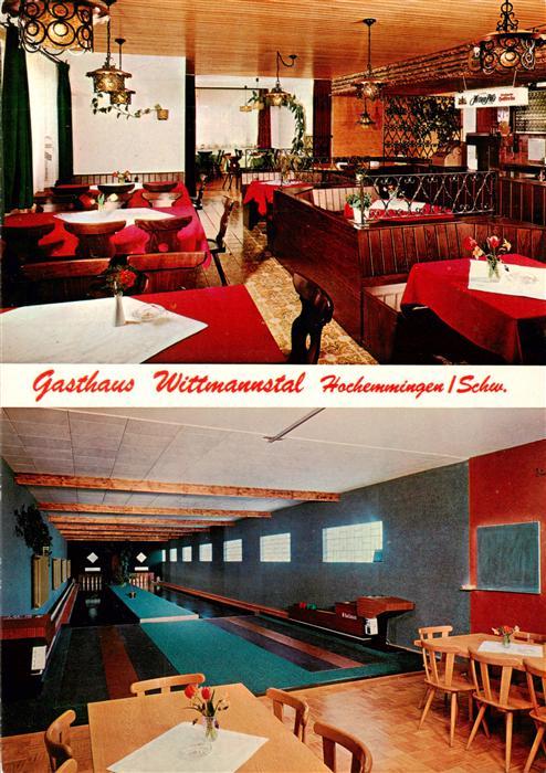 Hochemmingen Gasthaus Wittmannstal Gaststube Kegelbahn