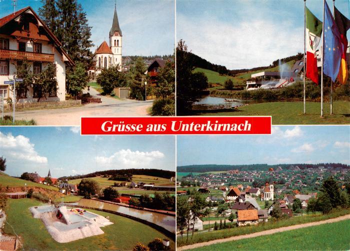 Unterkirnach Kirche Panorama Ortsansicht