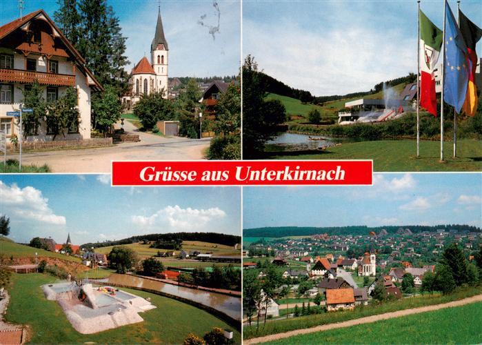 Unterkirnach Kirche Fahnenplatz Panorama