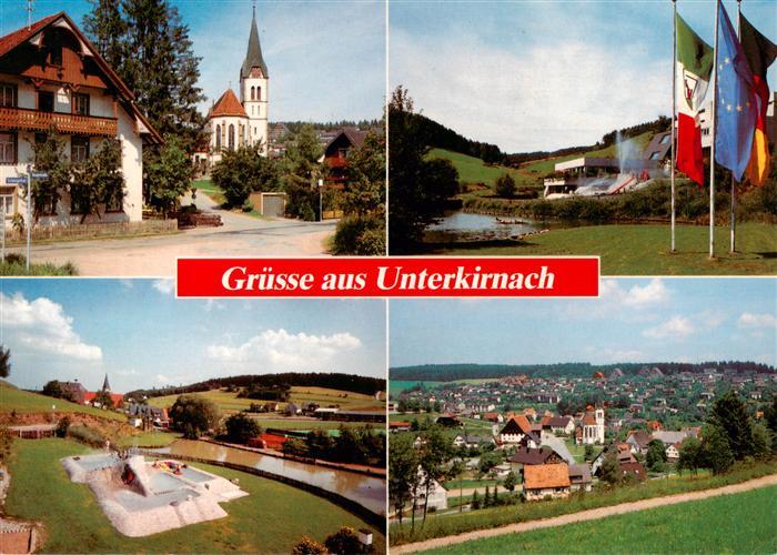 Unterkirnach Kirche Fahnenplatz Panorama