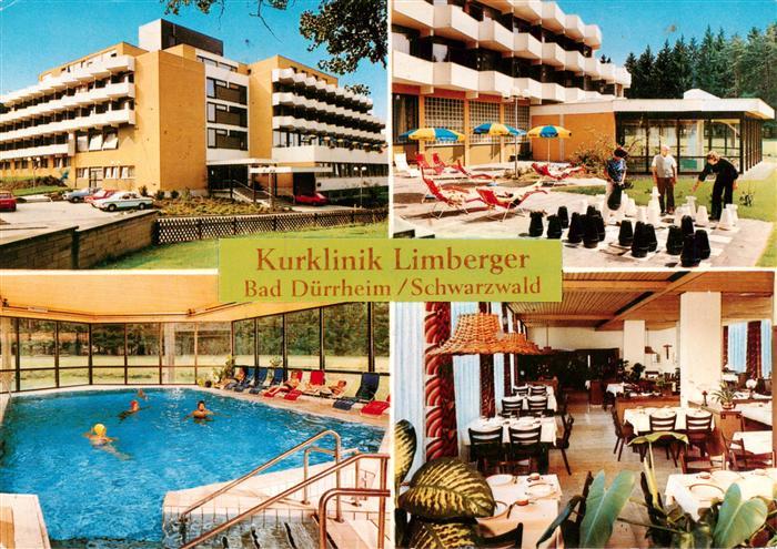 Bad Duerrheim Kurklinik Limberger Hallenbad Speiseraum Gartenschach