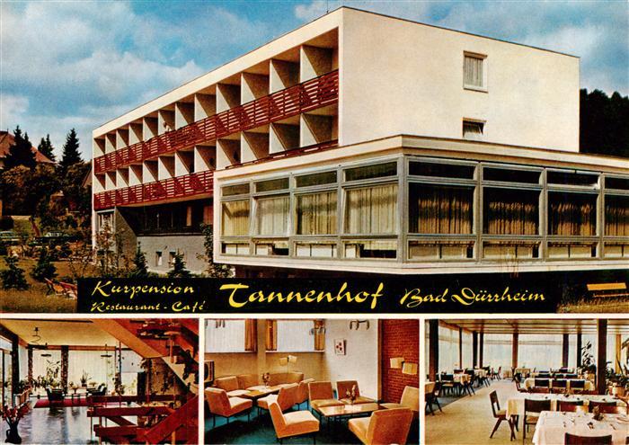 Bad Duerrheim Kurpension Restaurant Cafe Tannenhof Gastraeume