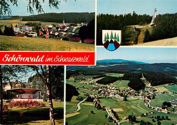 Schoenwald Schwarzwald Panorama Sprungschanze Park Fliegeraufnahme
