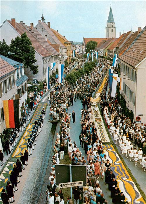 Huefingen Fronleichnam Prozession