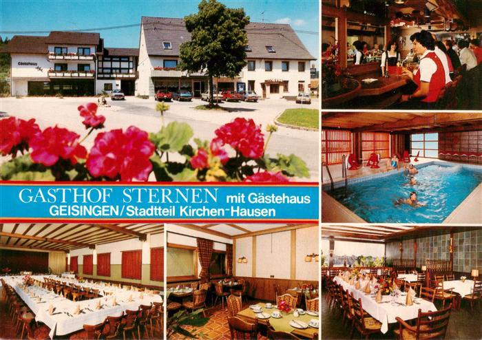 Kirchen-Hausen Gasthof Sternen mit Gaestehaus Gastraeume Hallenbad