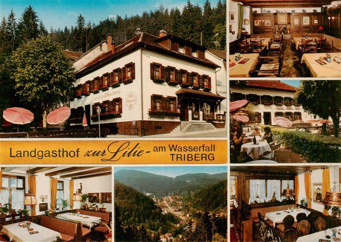 Triberg Landgasthof zur Lilie am Wasserfall Gastraeume