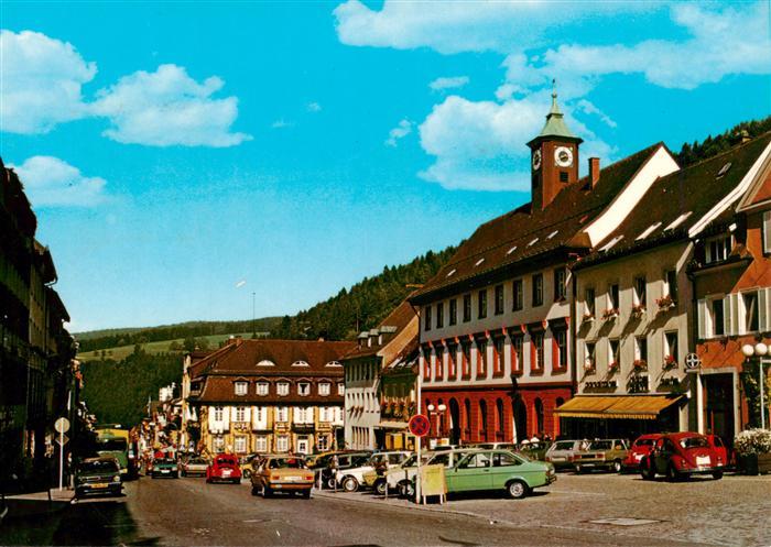Triberg Blick zum Rathaus