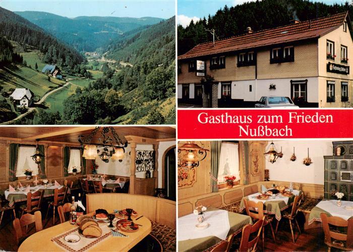 Nussbach Schwarzwald Gasthaus Zum Frieden Gastraeume Panorama
