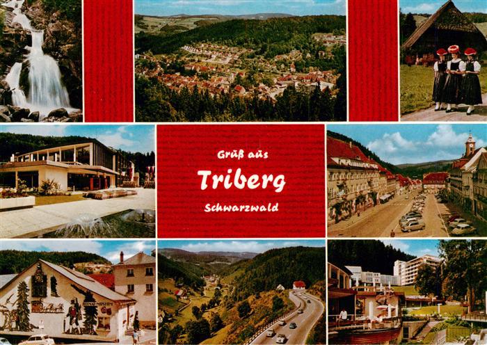 Triberg Wasserfall Panorama Kurmittelhaus Trachten Kuckucksuhr Strasse Hotel
