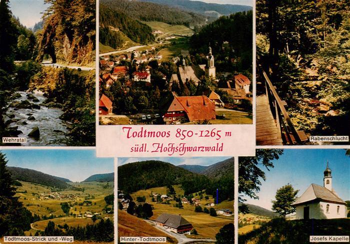 Todtmoos Schwarzwald BW Wehratal Panorama Rabenschlucht Todtmoos Strick und Weg