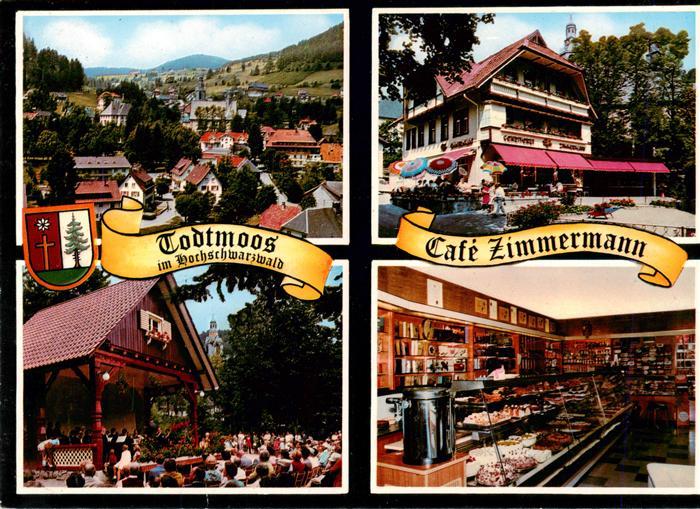 Todtmoos Schwarzwald BW Cafe Zimmermann Terrasse Kuchentheke