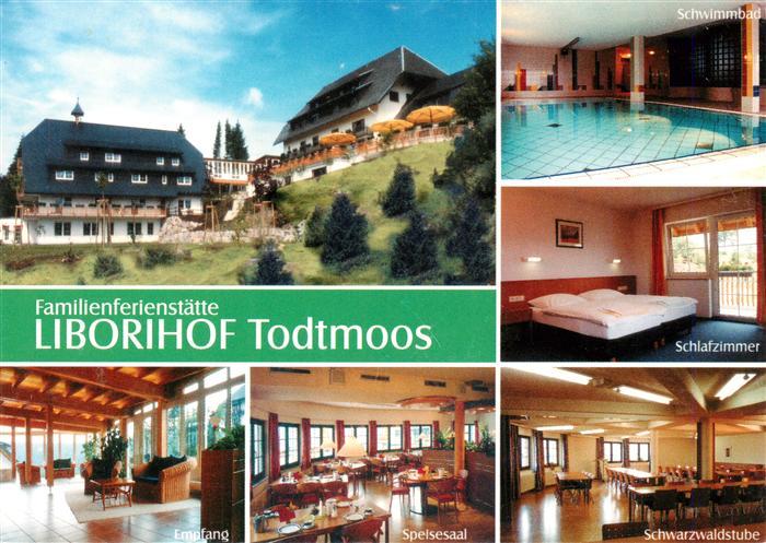 Todtmoos Schwarzwald BW Familienferienstaette Liborihof Schwimmbad Schlafzimmer