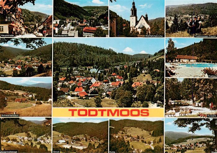 Todtmoos Schwarzwald BW Orts und Teilansichten Panorama Kirche Schwimmbad