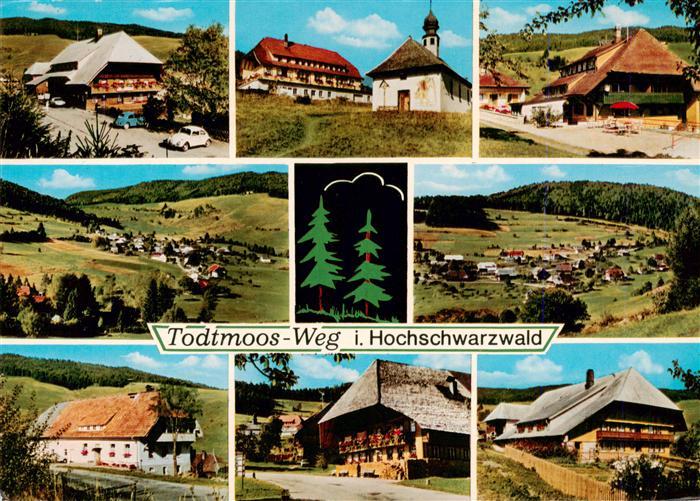 Todtmoos Schwarzwald BW Schwarzwaldhaeuser Panorama Kirche