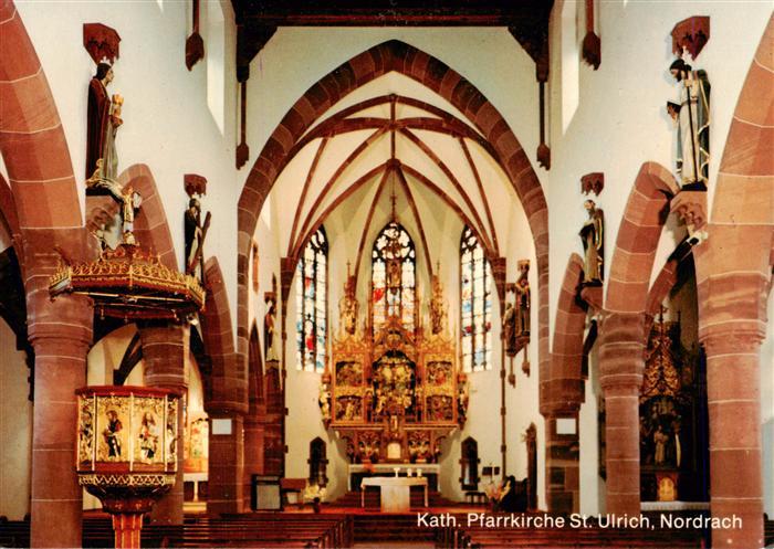 Nordrach Kath Pfarrkirche St Ulrich Inneres