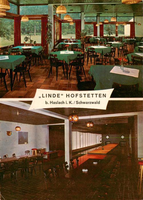 Hofstetten Schwarzwald Haslach Kinzigtal Linde Hofstetten Gastraeume Kegelbahn