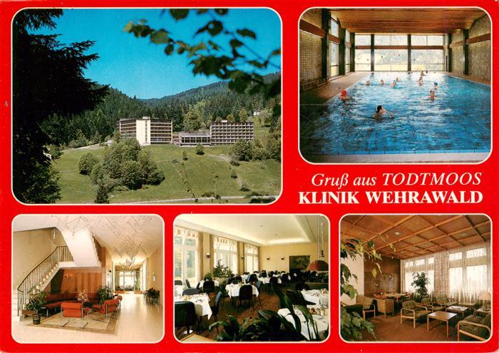 Todtmoos Schwarzwald BW Klinik Wehrawald Hallenbad Gastraeume