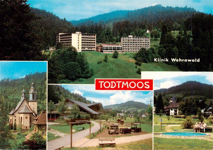 Todtmoos Schwarzwald BW Klinik Wehrawald Kirche Panorama Park