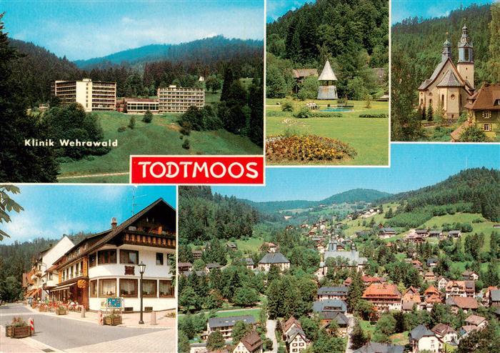 Todtmoos Schwarzwald BW Klinik Wehrawald Torturm Kirche Ortspartien