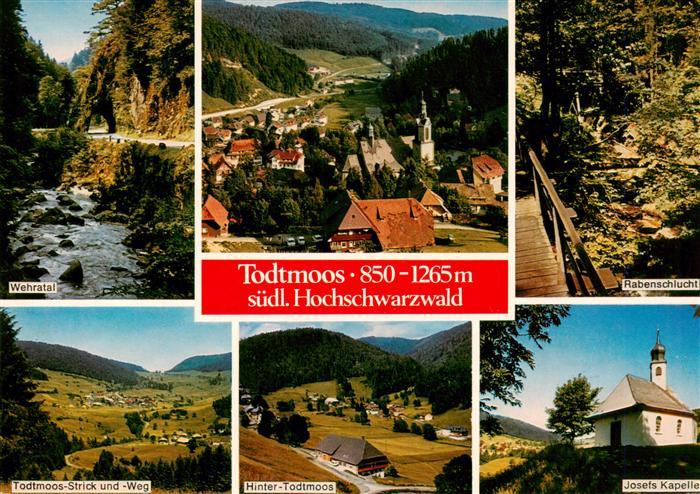 Todtmoos Schwarzwald BW Wehratal Panorama Rabenschlucht Strick und Weg Hinter To
