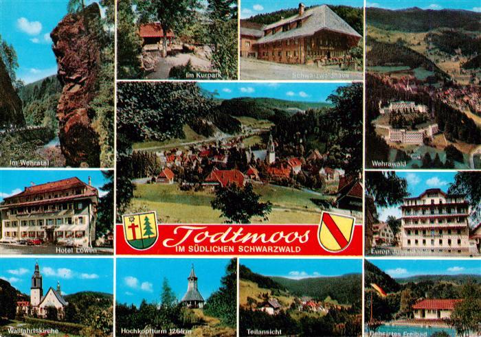 Todtmoos Schwarzwald BW Wehratal Kurpark Schwarzwaldhaus Wehrawald Hotel Loewen
