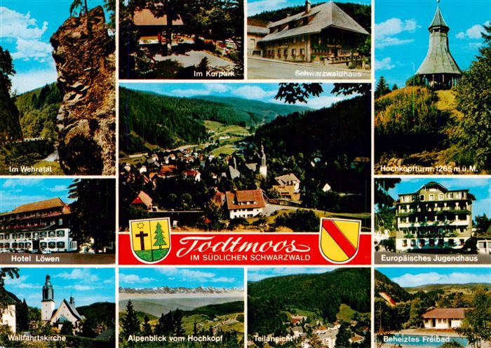 Todtmoos Schwarzwald BW Wehratal Kurpark Schwarzwaldhaus Wehrawald Hotel Loewen