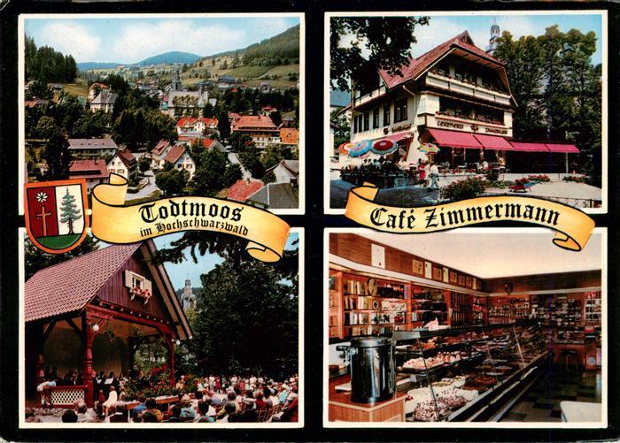 Todtmoos Schwarzwald BW Am Kurpark Cafe Zimmermann Gastraum Terrasse