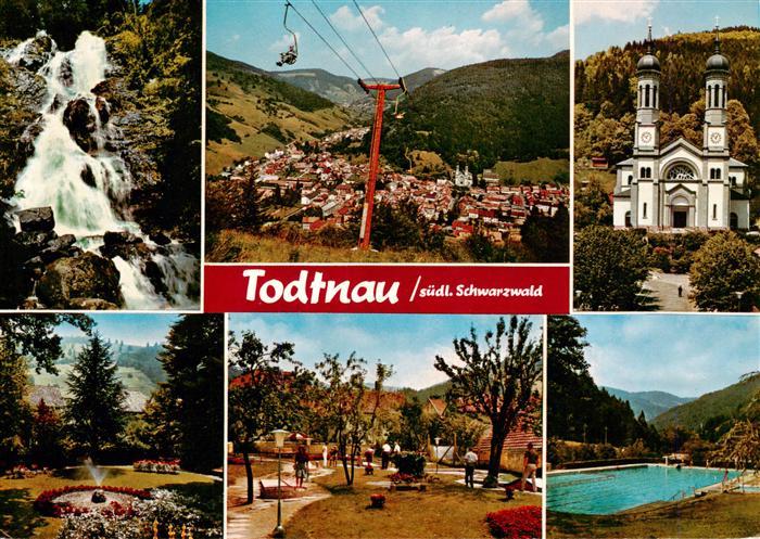 Todtnau Schwarzwald BW Wasserfall Sessellift Kirche Park Minigolf Schwimmbad