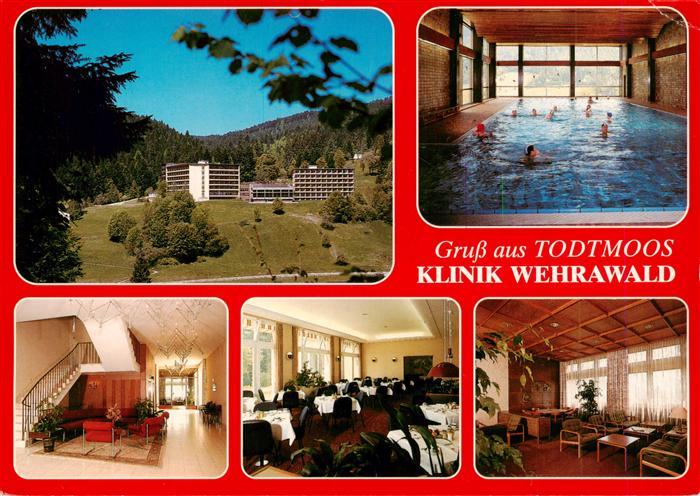 Todtmoos Schwarzwald BW Klinik Wehrawald Treppe Gastraeume Hallenbad