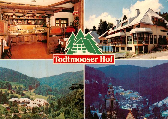 Todtmoos Schwarzwald BW Todtmooser Hof Gastraum Panorama Kirche