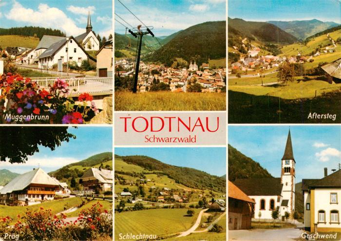 Todtnau Schwarzwald BW mit Muggenbrunn Aftersteg Praeg Schlechtnau Geschwend