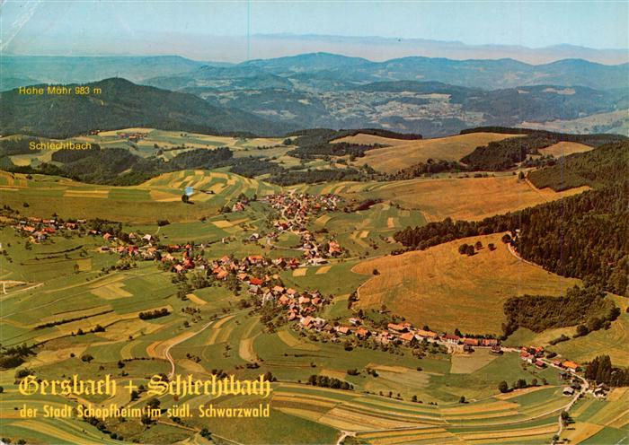 Schlechtbach Schopfheim Schwarzwald Fliegeraufnahme