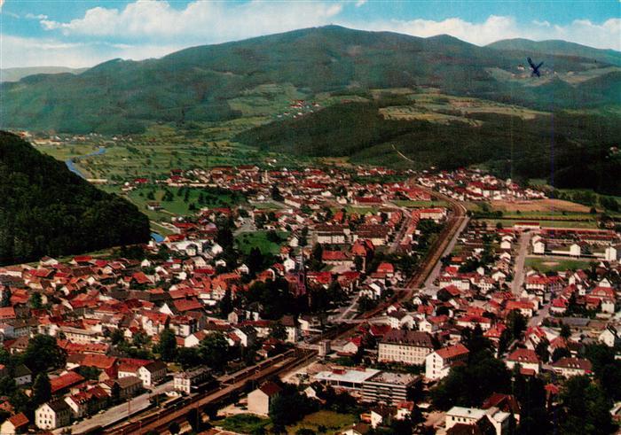 Schopfheim Fliegeraufnahme mit Hohe Moehr