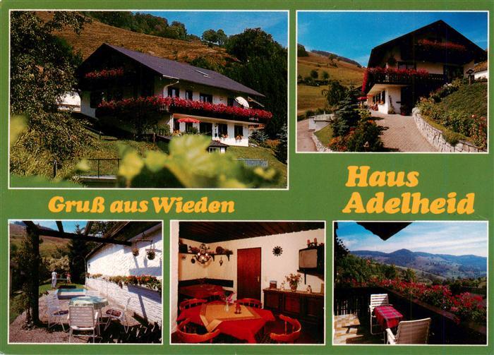 Wieden Schwarzwald Haus Adelheid Terrasse Gaststube Panorama