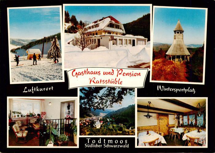 Todtmoos Schwarzwald BW Panorama Gasthaus Pension Ratsstueble Hochkopfturm Gasts