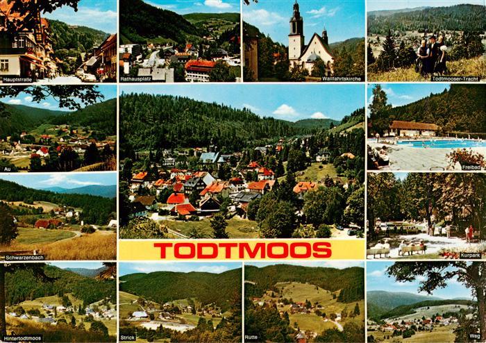 Todtmoos Schwarzwald BW Hauptstr Rathausplatz Wallfahrtskirche Trachten Au Schwa