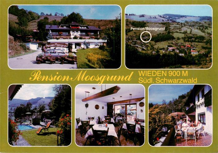 Wieden Schwarzwald Pension Moosgrund Panorama Schwimmbad Gaststube Terrasse