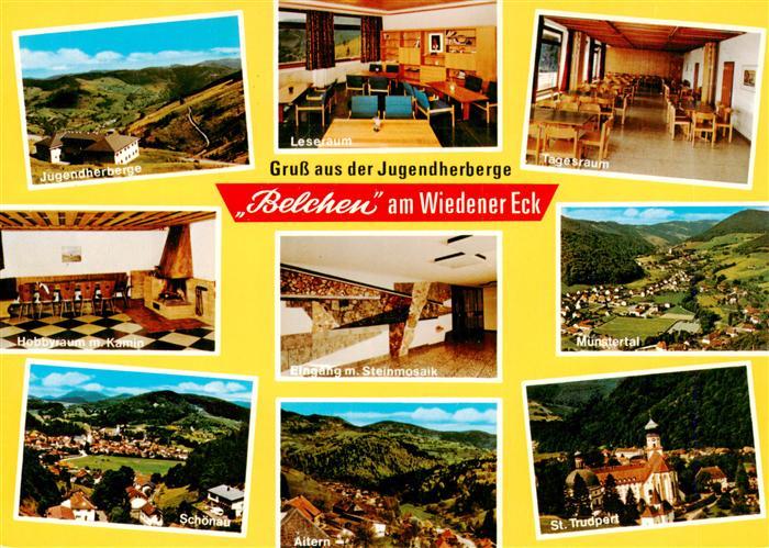 Wieden Schwarzwald Jugendherberge Belchen Leseraum Tagesraum Hobbyraum mit Kamin