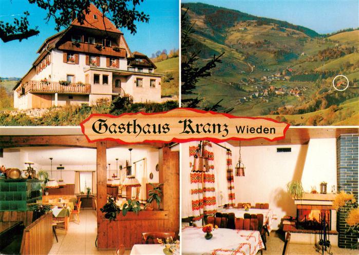 Wieden Schwarzwald Gasthaus Kranz Gastraeume Panorama