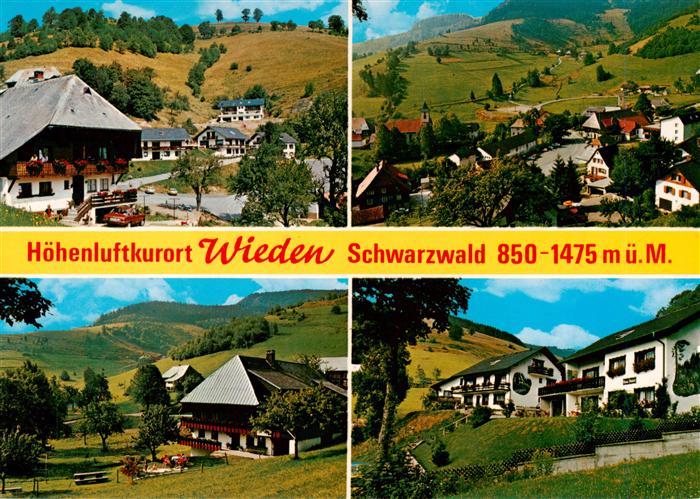 Wieden Schwarzwald Schwarzwaldhaeuser Panorama