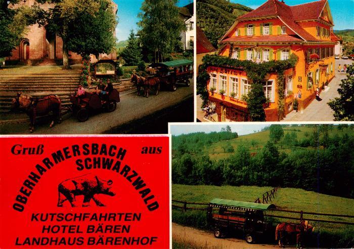 Oberharmersbach Hotel Baeren Landhaus Baerenhof Ponywagen