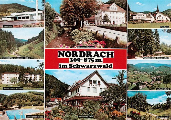 Nordrach Festhalle Landschaft Sanatorium Freibad Rathaus Pension Souvenirs Kurha