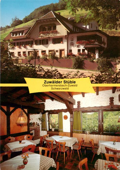Zuwald Oberharmersbach Gasthof Pension Zuwaelder Stueble Gastraum
